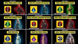 Evolution of All Force Abilities in Fortnite (Chapter 4 Season 2 - Chapter 6 Season 3)