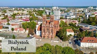 Białystok, Poland - drone view (4K)