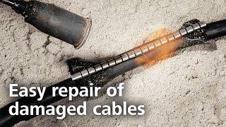 Heat shrink tubing: how to repair cables with wrap-around sleeve RMS