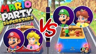 mario party superstars 2vs2 battle - Mario Peach vs Luigi Daisy