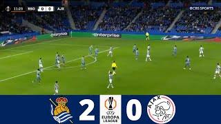 Real Sociedad vs Ajax 2-0 | Europa League 24/25 | Match Highlights