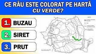 Test de cunoștințe generale (clasa a XII-a) - 35 de întrebări din Geografia României (Ep.8)