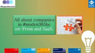 All about companies in #msdyn365bc