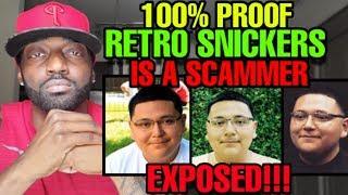 100% PROOF RETRO SNICKERS IS SCAMMING & STEALING MONEY!!