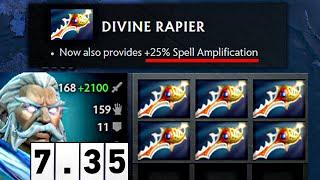 Valve must be responsible for this! Zeus 6x Rapiers 7.35 Patch Dota 2