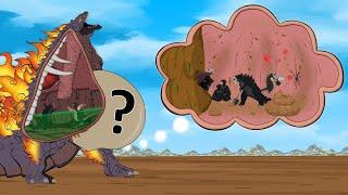 GODZILLA EARTH vs The Battle Against Digestive System - FUNNY | Godzilla & KONG BABY CARTOON MOVIES