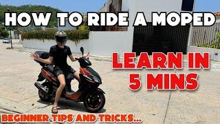 How to Ride a Moped  Scooter for Beginners!