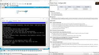 1.3.6 Packet Tracer - Configure SSH