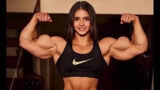 YOUNG RISING FEMALE BODYBUILDER | ISA | GIRL WITH BICEPS