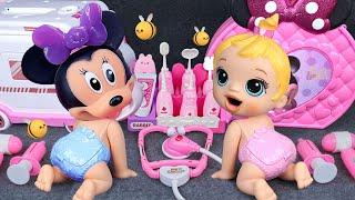 95 Minutes Bunny Ambulance ASMR, Satisfying Unboxing Disney Minnie Mouse Playset |Tina Unboxing Toys