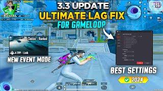 3.3 Update | Gameloop Lag Fix 2024 | Best Settings for Gameloop | Pubg Mobile Emulator Low End Pc