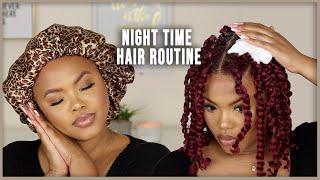 My Nighttime Hair Routine! Hair Growth Tips + Maintaining Protective Style | Naturally Sunny