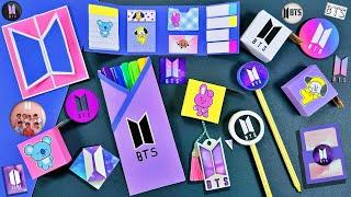 12 DIY - IDEIAS DE PAPELARIA BTS #bts #diy