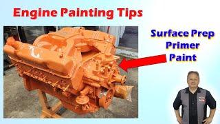 Engine Building Tips - Painting Prep and Painting HEMI Orange 440 MOPAR 512 Stroker