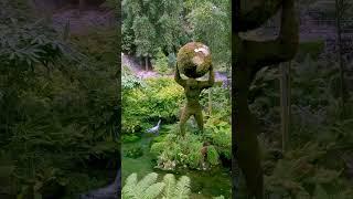  Atlas holding up the Earth. Passer promenade Meran, South Tyrol, Italy