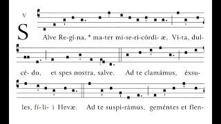 Salve Regina Gregorian Chant Simple Tone - women's voices