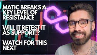 POLYGON PRICE PREDICTION 2022MATIC BREAKS A KEY LEVEL OF RESISTANCE - WATCH FOR THIS NEXT!