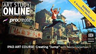 iPad Art Course: Creating "Jump" with Nikko