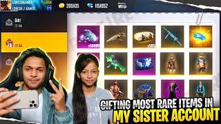 Giving Surprise Gift To My Sister 30,000 Diamonds And Buying All New Rare Items Garena free fire