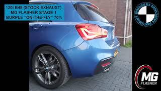 MG Flasher Stage 1 - BMW F20 120i B48 exhaust burple