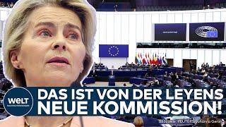 STRASSBOURG: Von der Leyen stellt neue EU-Kommission vor - Verteidigungskommissar und mehr