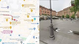 Street View from Bertani to Piazza San Cosimato - Apartments Rome