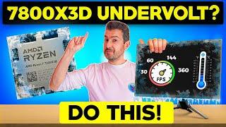 How To Undervolt a Ryzen 7 7800X3D or 9800X3D!