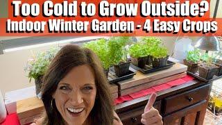 Too Cold to Garden Outside? How to Grow a Simple Indoor Winter Garden with 4 Easy Crops