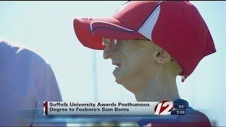 Sam Berns honored by Suffolk U.