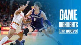 Northwestern at Maryland | Highlights | Big Ten Men's Basketball | 03/08/2025