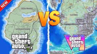 A Detailed Comparison Of The GTA 6 and GTA 5 Maps! (2025 Map Preview)