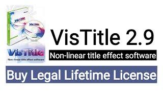 how to buy Lifetime license of VisDom VisTitle 2 9 | Amir Tech Info