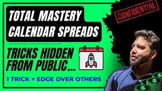 Calendar Spread Mastery| Tricks Hidden from public| get pro with #equityincome