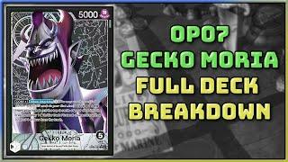 OP07 Full Gecko Moria Breakdown!! || My Treasure Cup Winning Deck