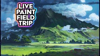 Live Paint  FIELD TRIP Procreate process