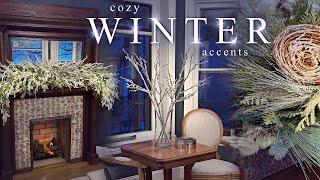 Winter Decorate With Me! After Christmas Home Decorating Ideas - Mantel Garland, Floral Ideas & More