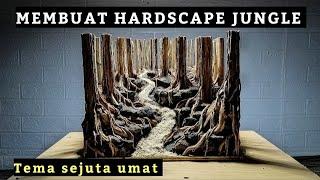 Step by step CARA MEMBUAT HARDSCAPE JUNGLE !! Sejuta umat !! Ukuran 35x25x25