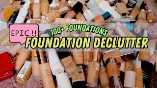 EPIC Foundation DECLUTTER | 100+ Foundations ... it was about time!