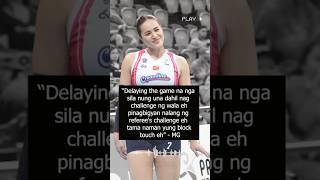 The controversial Referee's Challenge ‼️ #creamline #vs #cignal #pvl2025 #michelegumabao #slay #4u