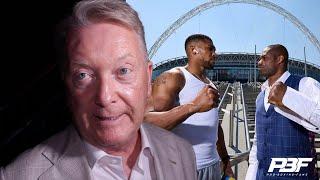 FRANK WARREN LIFTS LID ON ANTHONY JOSHUA AND DANIEL DUBOIS ALMOST COMING TO BLOWS, WEMBLEY CARD