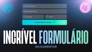 Como criar um FORMULÁRIO COM ÍCONES no Elementor | Dimas Ferreira