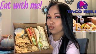 TACO BELL Mukbang/Chalupa Cravings Box/Burp, Lipsmack & Fart with me!