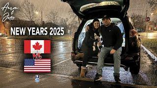 CAR CAMPING IN THE RAIN: Canada vs USA IIHF