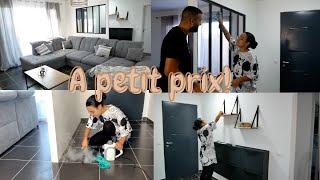 ON REFAIT NOTRE SALON ET ENTRÉE À PETIT PRIX  #vlog #menage #deco