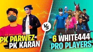 PK GAMERS vs 6 Pro Players - 2 vs 6 Best Clash Squad Battle | Garena Free Fire #GarenaFreeFire