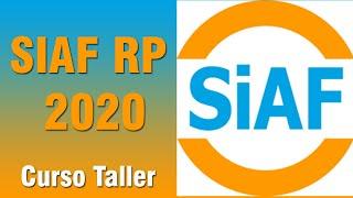 SIAF RP 2020 - CURSO TALLER