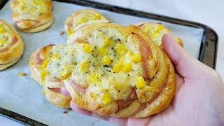 Super Soft and Fluffy Ham and Cheese Bun Recipe