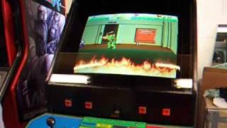 Teenage Mutant Hero Turtles TMNT Arcade Machine Level 1 in Play