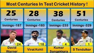 Most Centuries In Test Cricket History !! Top 40 Players !!  Mm6 Sports