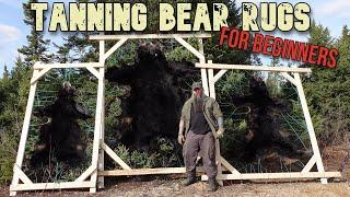 DIY Processing Black Bear Fur For Personal Use. Start to Finish. UPDATED. Make your own Hides & Rugs